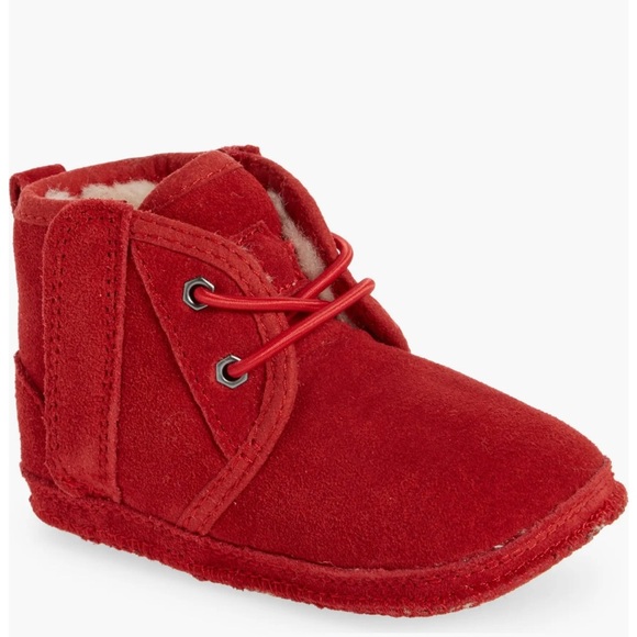 UGG Baby 02/03 Neumel Boot Samba Red Shearling Warm Winter Outdoor Wool Casual - Picture 1 of 16